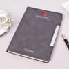 Gift Formal Grey Diary - Customized With Name And Logo