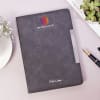 Formal Grey Diary - Customized With Name And Logo Online