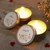 Gift Fragrant Candle In Personalized Reusable Tin Jars (Set of 2)