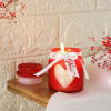 Gift Fragrant Candles in Airtight Containers - Red (set of 2)