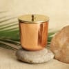 Shop Fragrant Candles In Reusable Copper Finish Containers (Set of 2)