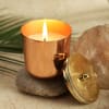 Buy Fragrant Candles In Reusable Copper Finish Containers (Set of 2)