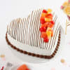 Fresh Fruit Heart-shaped Cake (1Kg) Online