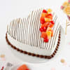 Fresh Fruit Heart-shaped Cake Online