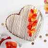 Shop Fresh Fruit Heart-shaped Cake (600 gm)