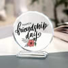 Gift Friendship Day Sweet Round Crystal Stand