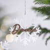 Gift Frost Snowflake Personalized Christmas Tree Ornament - Set Of 2