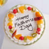 Gift Fun and Fantastic Fruit Cream Cake For Dad (1 Kg)