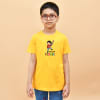 Fun Holi Cotton T-Shirt For Boys - Yellow Online