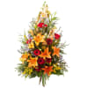 Funeral sheaf in red and orange colours Online
