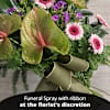 FUNERAL SPRAY ARRANGEMENT WITH RIBBON Online