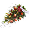 Funeral Spray Golden With Ribbon Online