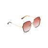 Gift Funky Brown Rectangular Sunglasses