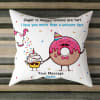 Gift Funky White Personalized Cushion