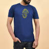 Ganesha Cotton T-Shirt For Men - Blue Online