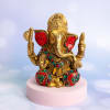 Gift Ganesha Idol with Laxmi Diya & Glass Set