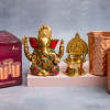 Ganesha Idol with Laxmi Diya & Glass Set Online