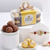 Ganesha Rakhi And Chocolate Combo Online