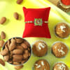 Ganesha Rakhi with Besan Ladoo & Almonds Online