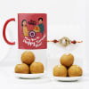 Ganesha Rudraksha Rakhi And Mug Hamper Online