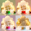 Buy Ganesha With Swastik Wooden Base LED Lamp