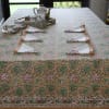 Gift Garden Print Cotton Table Cover With Set Of 6 Napkins