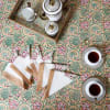 Buy Garden Print Cotton Table Cover With Set Of 6 Napkins