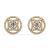 Geometric Diamond Jacket Silver Earrings Online