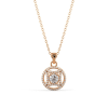 Geometric Diamond Silver Pendant Necklace Online