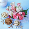 Gift Gift Hamper with Nuts and Flowers