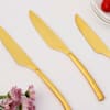 Gift Gilded Gold Table Knives - Set Of 6