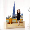 Gift Girl At Burj Khalifa Personalized Caricature