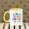 Girl Power Personalized Yellow Kids Mug Online