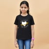 Girls Rule the Galaxy Black T-Shirt for Girls Online