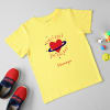 Girls Rule the Galaxy Personalized T-Shirt for Kids - Yellow Online