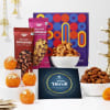 Buy Gleaming Candles And Diwali Treats Combo