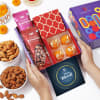 Gleaming Candles And Diwali Treats Combo Online