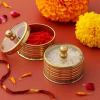 Gift Gleaming Traditional Pooja Thali