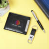 Glossy Black Corporate Gift Box (Set of 3) - Customized With Name And Logo Online