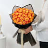 Glowing Grace Orange Roses Bouquet Online