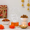 Glowing LED Ganesha Lamp Diwali Hamper Online