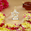 Gold And Rhodium Plated Lord Bal Ganesha Idol Online