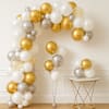 Gold And Silver Luxe Balloon Arrangement Online