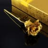 Gift Gold Plated Artificial Rose with Love Stand