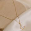 Gift Gold Plated Butterfly Pendant Necklace