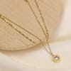 Buy Gold Plated Double Layered Roman Numerals Necklace