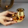 Shop Gold Plated Pooja Thali and Brass Karwa Set