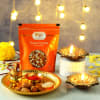 Gold Plated Puja Thali Hamper with Clay Diya Set Online