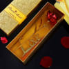 Shop Gold Plated Rose with Red Petals and Love Showpiece