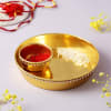 Gold Plated Tilak Thali With Moli Online